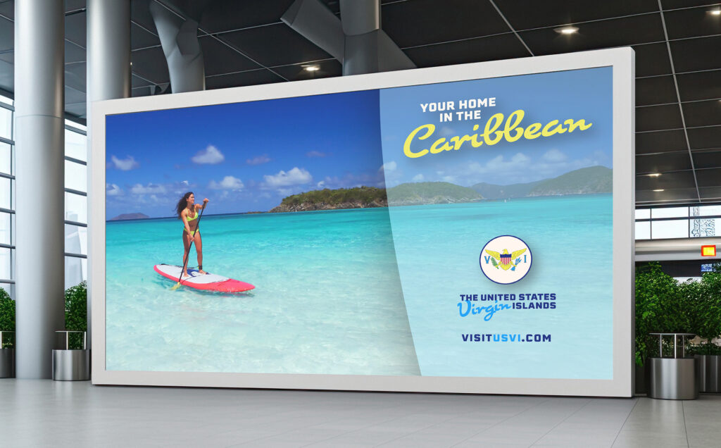 VorTex Stretch Eclipse D250 dye sublimation fabric graphic installed in a shopping mall