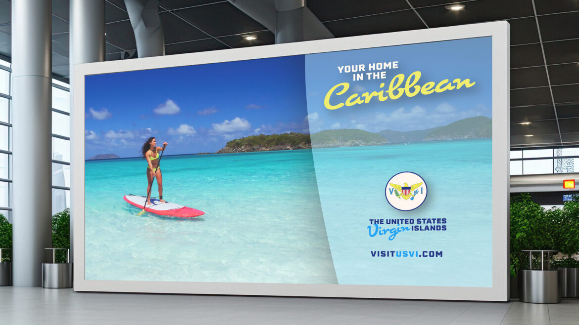 VorTex Stretch Eclipse D250 dye sublimation fabric graphic installed in a shopping mall